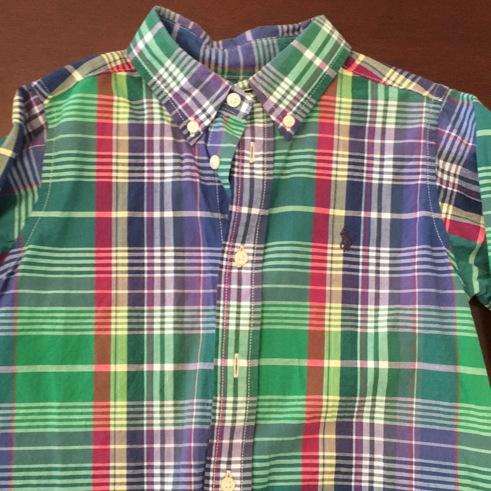 Boys size 5 Ralph Lauren button down long sleeve